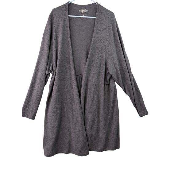 torrid Sweaters - Torrid Super Soft Open-Front Gray Cardigan – Size 5X